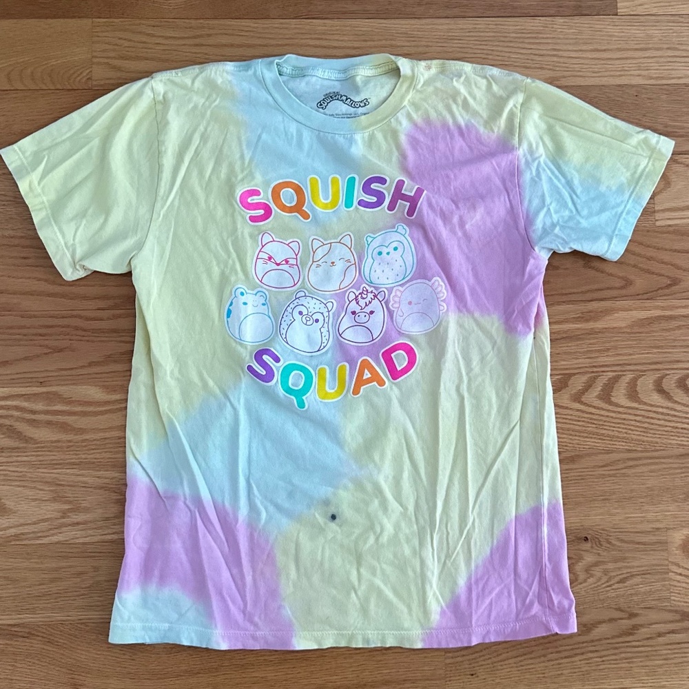 Squishmallows Adult Tie-Dye Graphic Tee (XL)